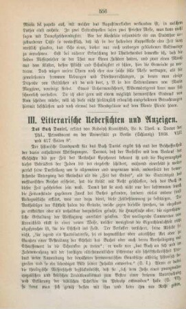 556-562 Litterarische Uebersichten und Anzeigen