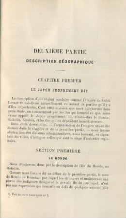 Deuxième partie. Description géographique