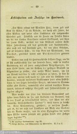 Festlichkeiten und Aufzüge im Handwerk