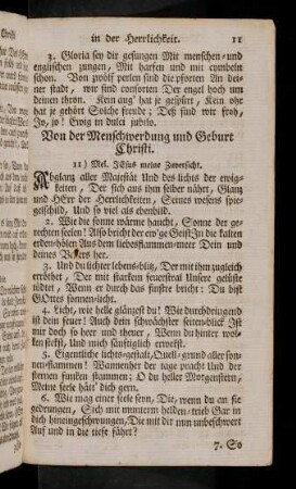 11-27, Von der Menschwerdung und Geburt Christi
