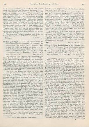 101-102 [Rezension] Deißmann, Adolf (Hrsg.), Die Septuaginta-Papyri und andere altchristliche Texte der Heidelberger Papyrus-Sammlung