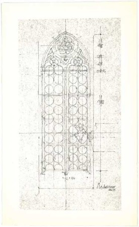 Döllgast, Hans; Marktbreit; Kirche mit Aussegnungshalle - Fenster (Ansicht)