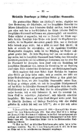 Methodische Bemerkungen zu Lüdings französischen Grammatiken