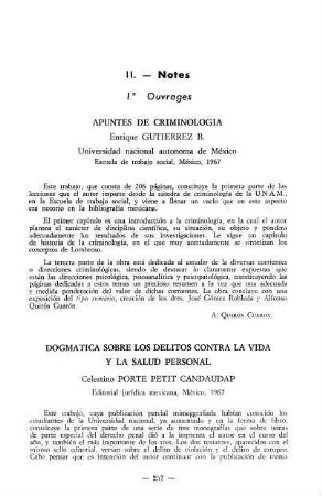 257-260, II. Notes
