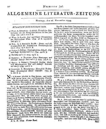 Anleitung zur theoretischen und praktischen Cameral- und Finanzwissenschaft für angehende Cameralisten, nebst einer Anweisung zur Anlegung eines Proviantmagazins und Einrichtung einer Landbank. Frankfurt u. Leipzig: Pech 1795