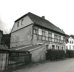 Oederan-Börnichen. Hausdorfer Weg 2. Wohnhaus, um 1800. Straßenansicht