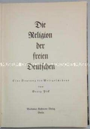 Abhandlung über eine deutsche Naturreligion