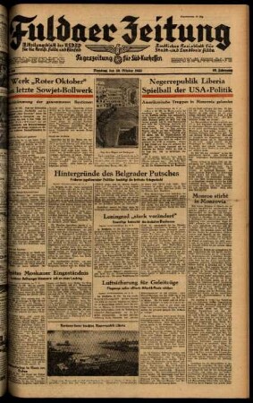 Ausgabe vom Dienstag, den 20. Oktober 1942.
