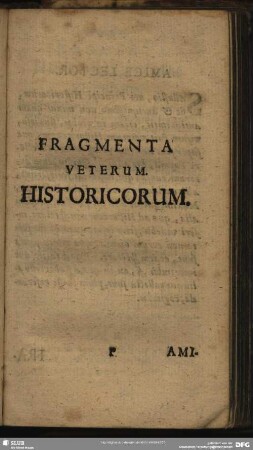 Fragmenta Veterum Historicorum