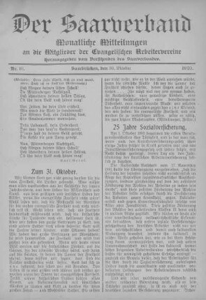 Nummer 10: Oktober 1910