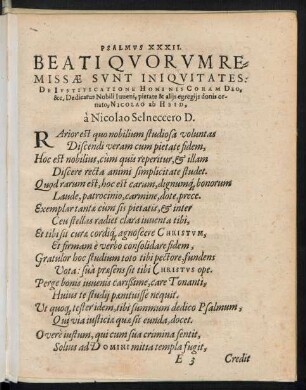 Psalmus XXXII. Beati Quorum Remissae sunt Iniquitates ...
