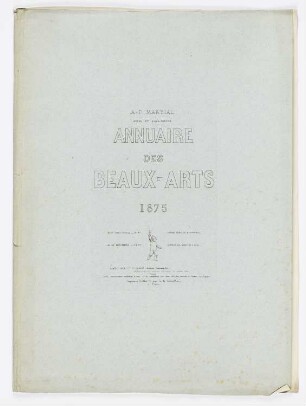 Annuaire des beaux-arts 1875, Titelblatt der Folge "Annuaire des beaux-arts 1875"