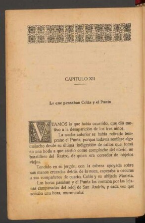 Capítulo XII - Lo que pensaban Colás y e Punta