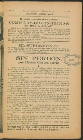 1921005168: Sin perdón