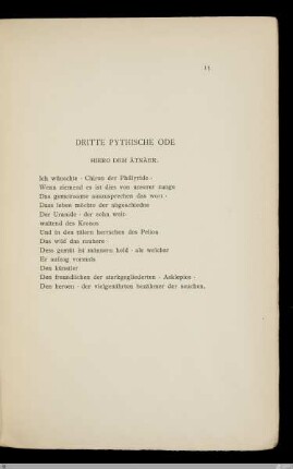 Dritte pythische Ode