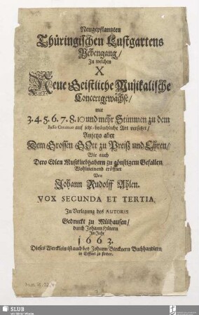Vox secunda et tertia