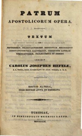 Patrum apostolicorum opera