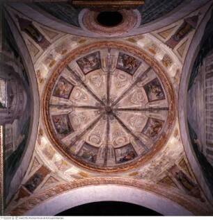 Freskendekoration der Cappella dello Spirito Santo, Kuppeldekoration