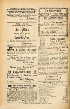 Traun-Alz-Salzachbote : Volksblatt für jedermann ; Amtsblatt der Marktgemeinde-Verwaltung Trostberg. 13. 1880