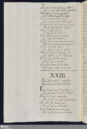 XXIII. Ein Kunic wolt ni gelachen