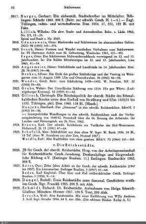 c. Die Reichsstädte