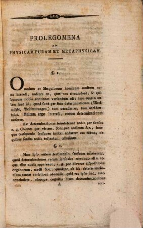 Initia Doctrinae Philosophicae Solidioris, 2. Initia Physicae Purae : una cum Prolegomenis ad Metaphysicam