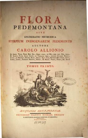 Flora Pedemontana Sive Enumeratio Methodica Stirpium Indigenarum Pedemontii, 1