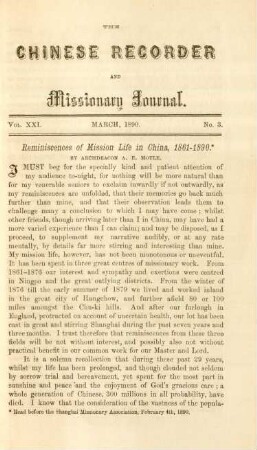 No. 3. March, 1890