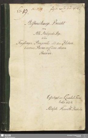 Aufbereitungs-Bericht von Alte Mordgrube Fdgr. in der Freyberger-Bergamts- und deren Hohenbirkner Revier auf dem obern Brande - 18.6931 4.