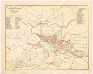 Bebauungsplan der Stadterweiterung, Demmin: Planungsunterlage: Karte der Stadt Demmin 1:12500
