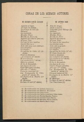 Obras de los mismos autores