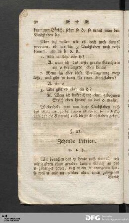 Zehende Lektion.