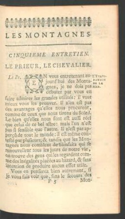 Cinquieme entretien.