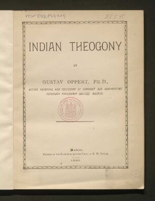 Indian Theogony