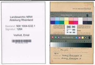 Entnazifizierung Ernst Vorholt , geb. 25.04.1891 (Stadtinspektor)