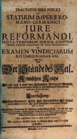 Examen vindiciarum Rittmeierianarum