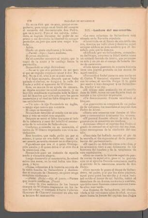XIX. - Lectura del manuscrito.