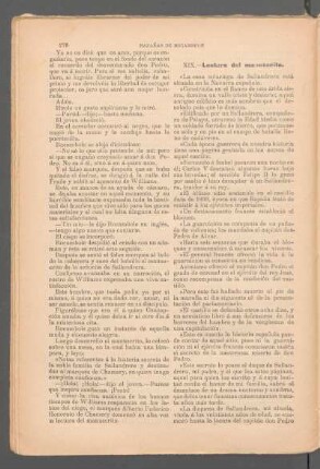 XIX. - Lectura del manuscrito.