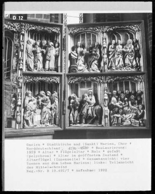 Altar in geöffnetem Zustand — Altarflügel (Innenseite)