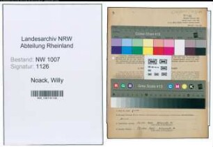 Entnazifizierung Willy Noack , geb. 09.04.1897 (Tuchfabrikant)