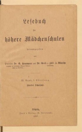 Abt. 1 = 5. Schulj, [Schülerband]: [Abt. 1 = 5. Schulj, [Schülerband]]