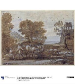 Landschaft mit Apoll und Merkur