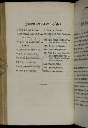 Innhalt des sêchsten Bûches.