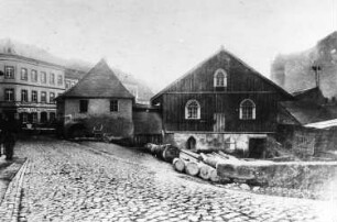 Meißen. Brückenmühle, Außenansicht, Repro