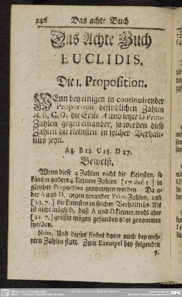 Das Achte Buch Euclidis