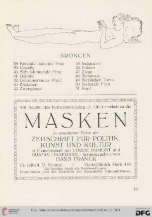 Broncen (Nr.38-51)