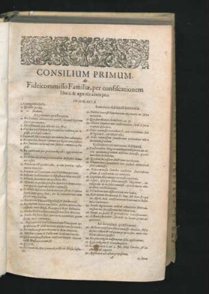 Consilium Primum - Consilium X.