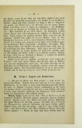 III. Luther's Jugend und Klosterleben