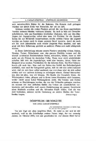 Dörpfelds Grundsätze