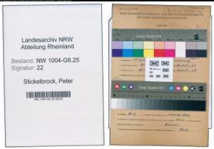 Entnazifizierung Peter Stickelbrock , geb. 19.06.1906 (Techn.Leiter)